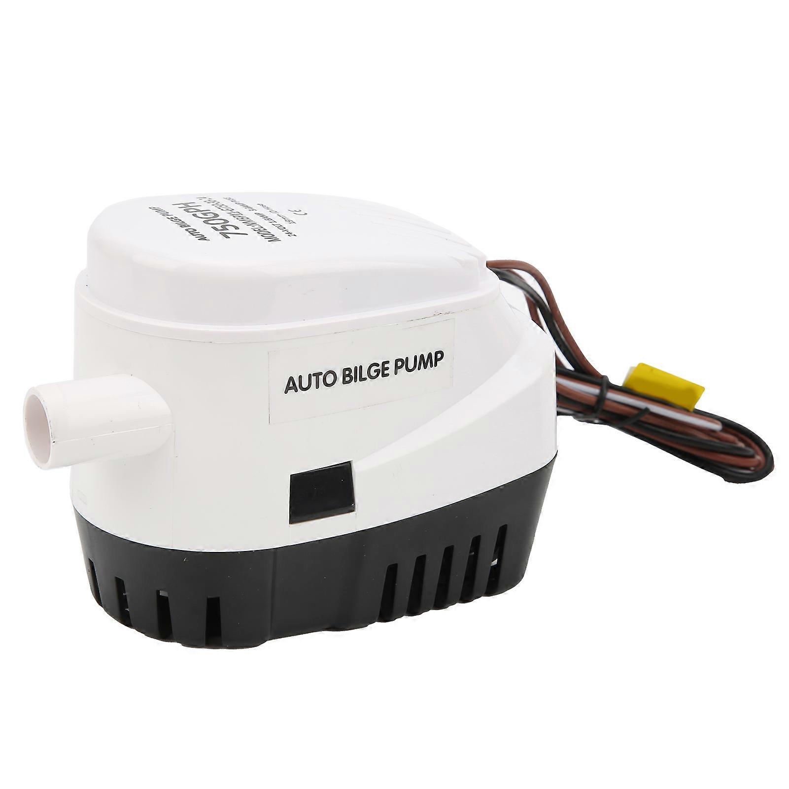 24V 750GPH Automatic Submersible Bilge Pump Corrosion Fire Protection with Builtin Float Switch E2U811