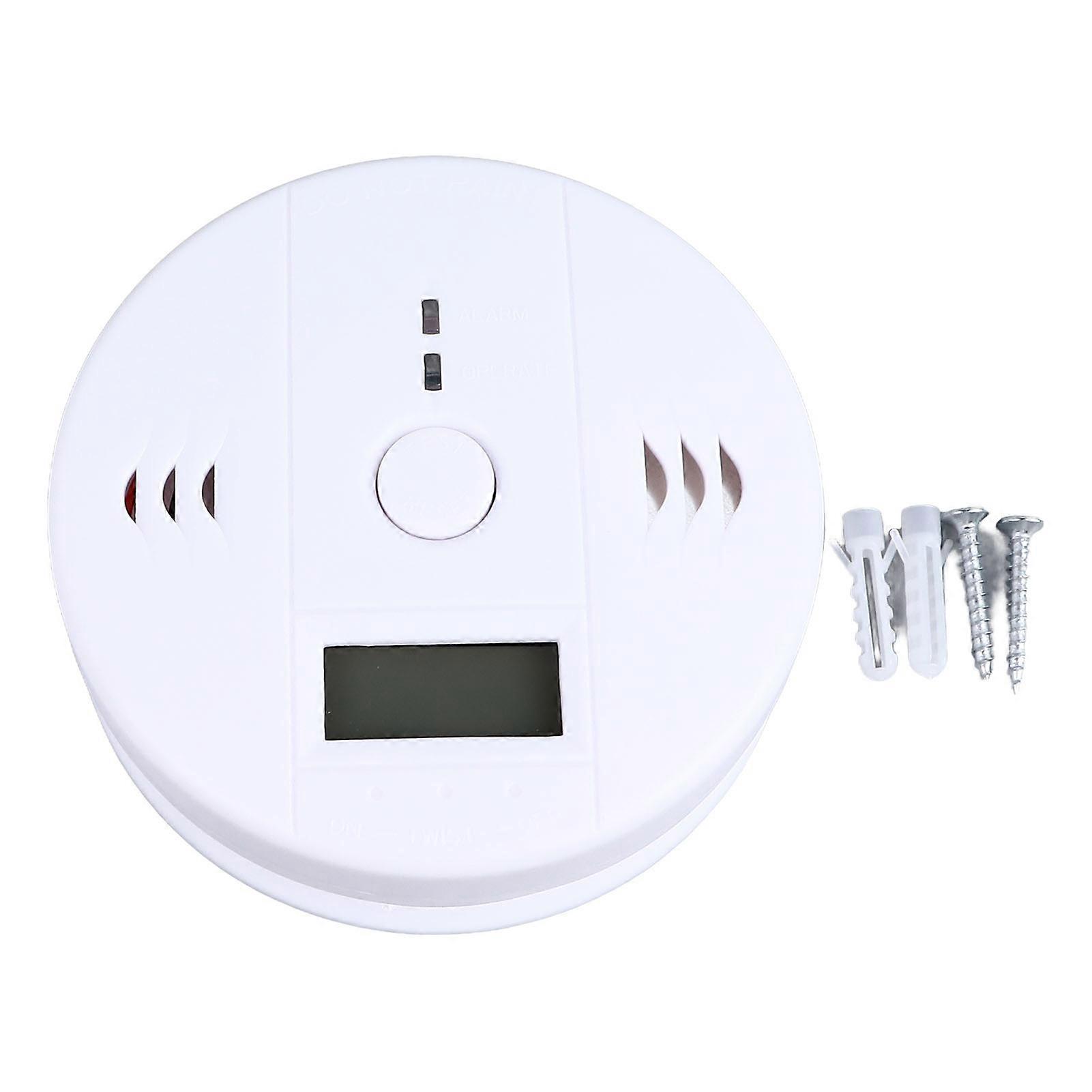 CO Alarm LCD Display High Sensitivity Sound Light Warning CO Leakage Detector for Home Kitchen