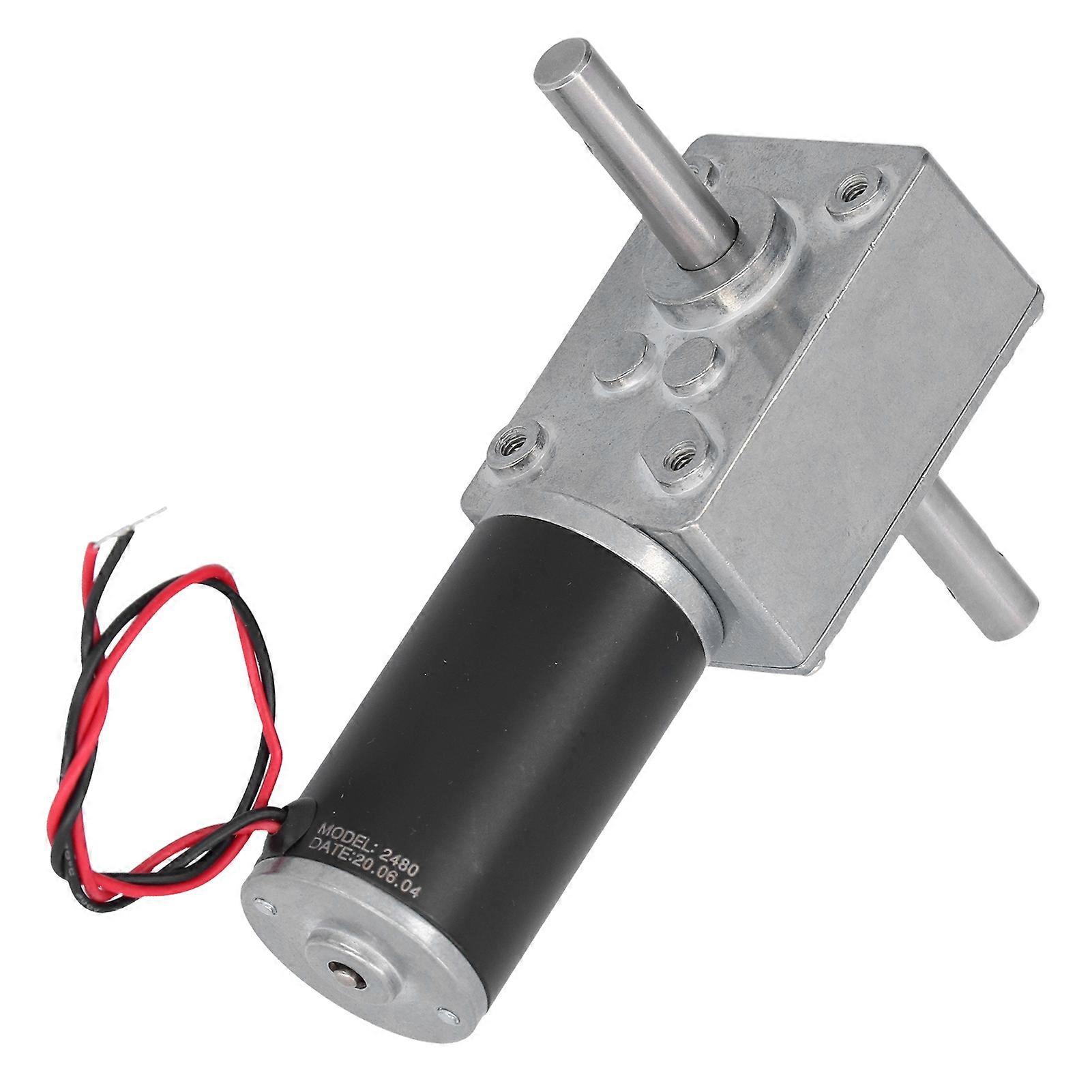 DC Motor Metalen Shell Rvs Output Shaft Low Friction Power Consumption Electric Enginedc24v 12rpm