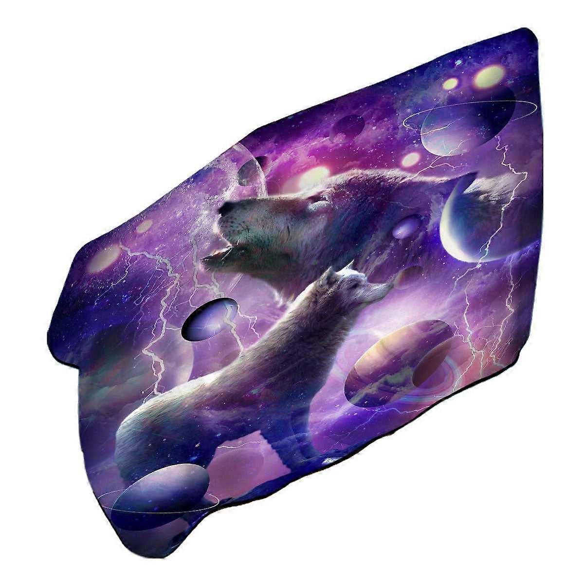 Fantasy Cool Space Wolves Microfiber Beach Towel