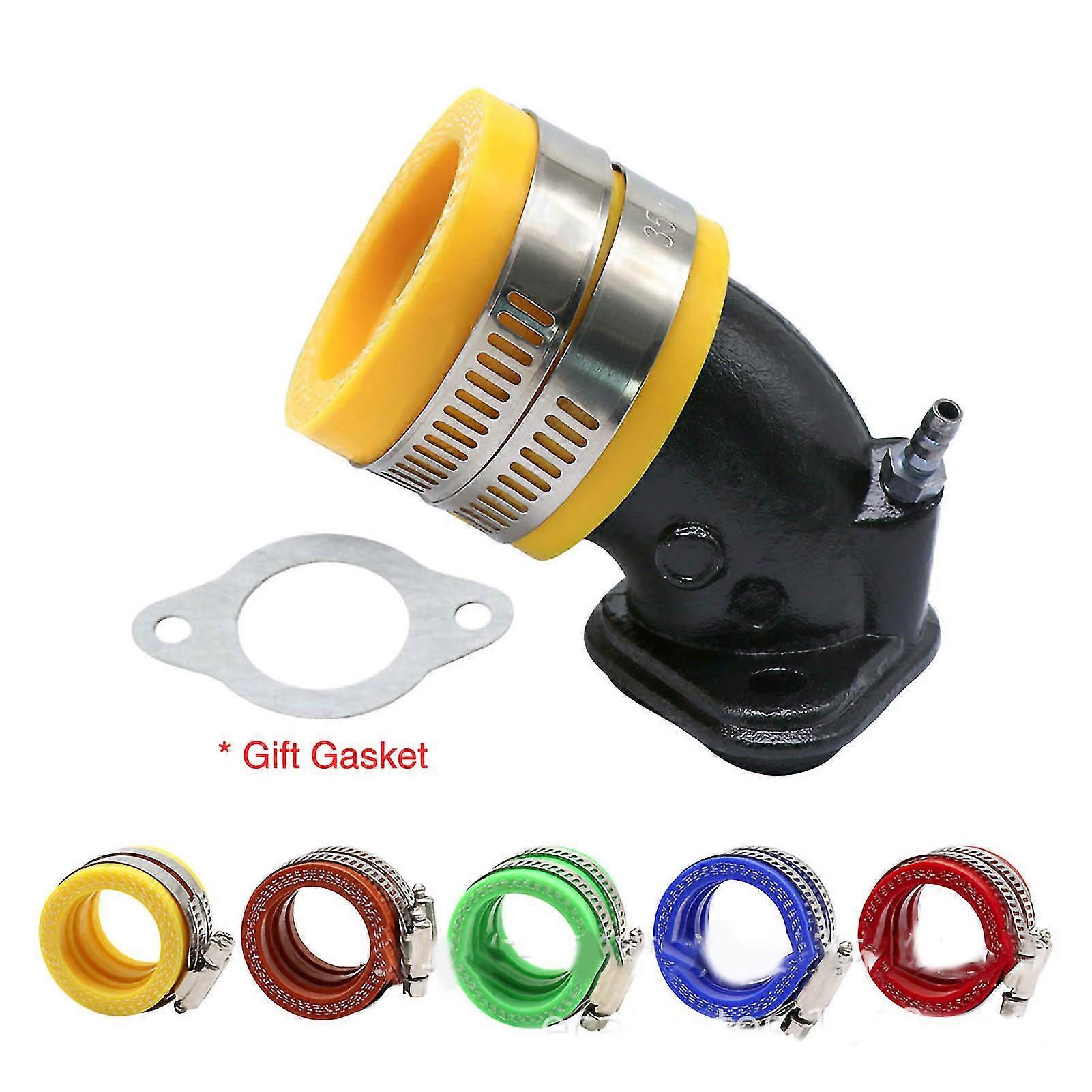 Carburetor Interface Carburetor Intake Adapter Connector Joint Boot Compatible Motorcycle Yellow