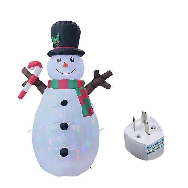 1.6M Outdoor Inflatable Christmas Decorations Built-in LED Lights Blow Up Snowman Christmas Yard Decorations