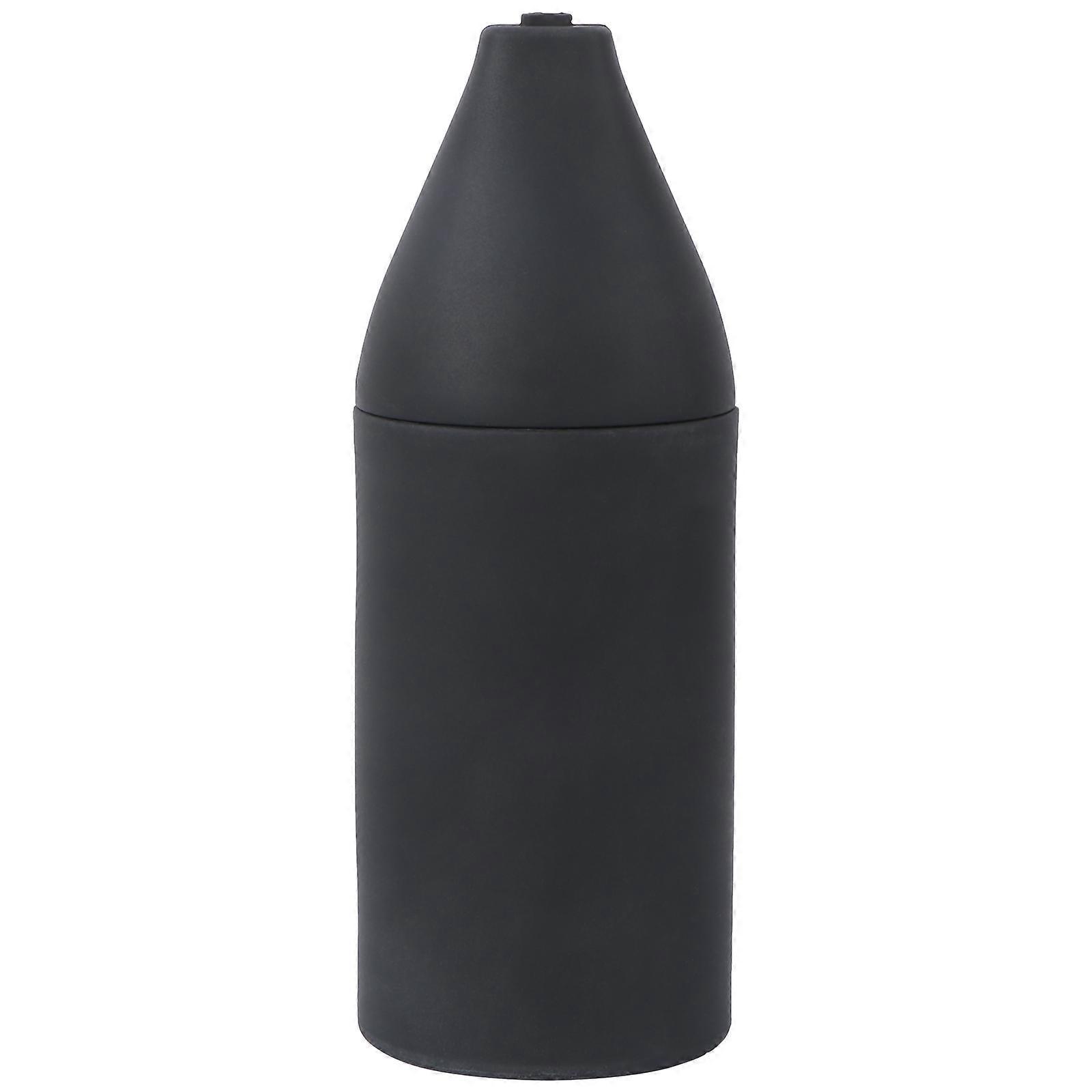 Empty Silicone Bottle Squeeze Dispenser Refillable Bottle Dish Washing Detergent Hand Soap Atomizer (Black)