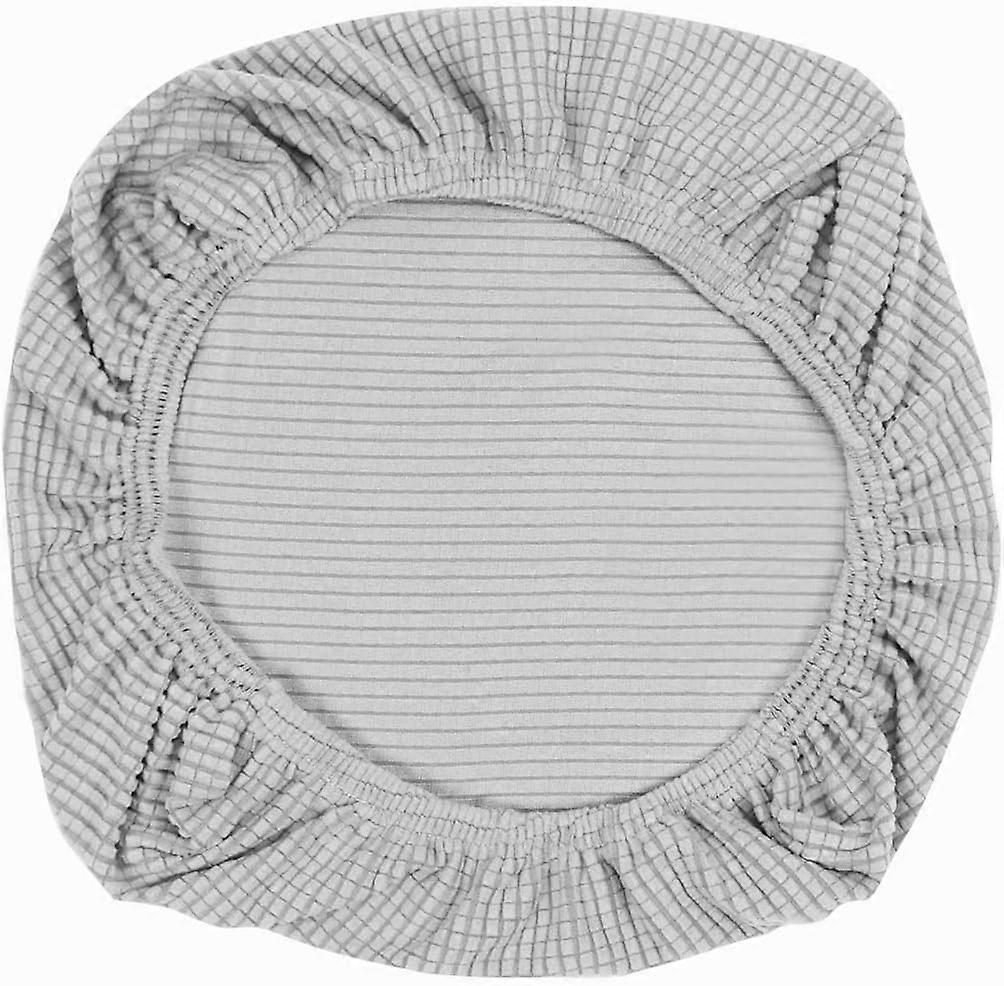 Husa elastica pentru scaun, Mmgoqqt, Poliester, 38-52 cm, Argintiu
