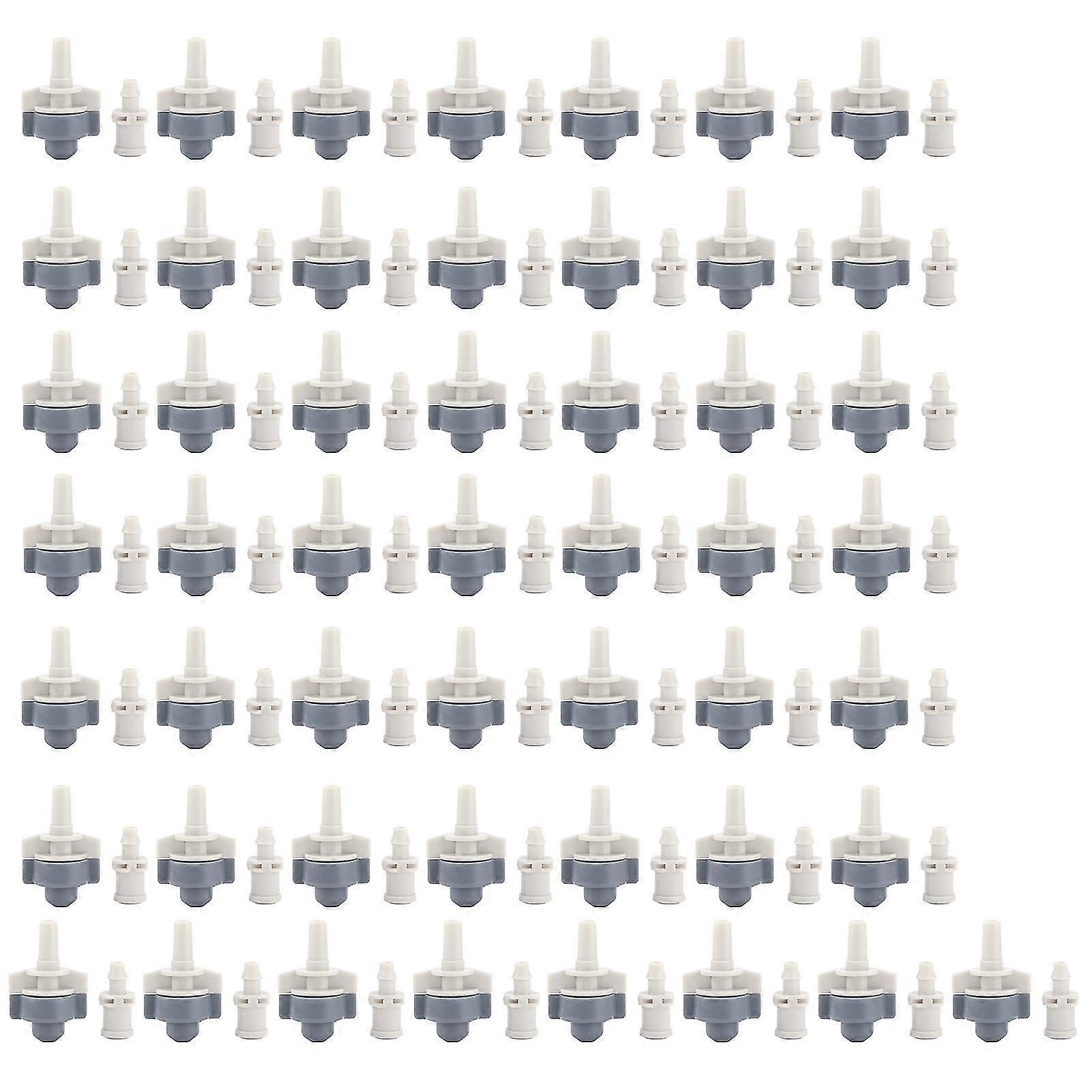 50Pcs Single Outlet Sprinkler with 50Pcs Inner Cone Large Single Hook Atomized Spray Irrigation