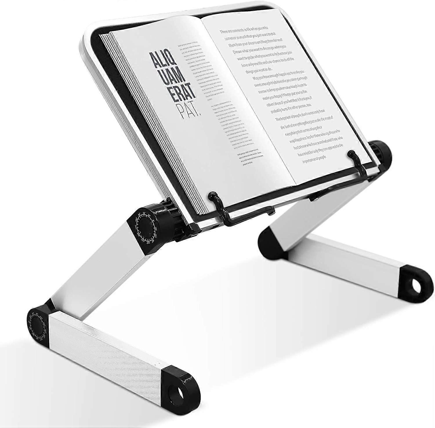 New product,Book Stand Laptop Stand Adjustable Book Holder Tray With Page Paper Clips Ergonomic