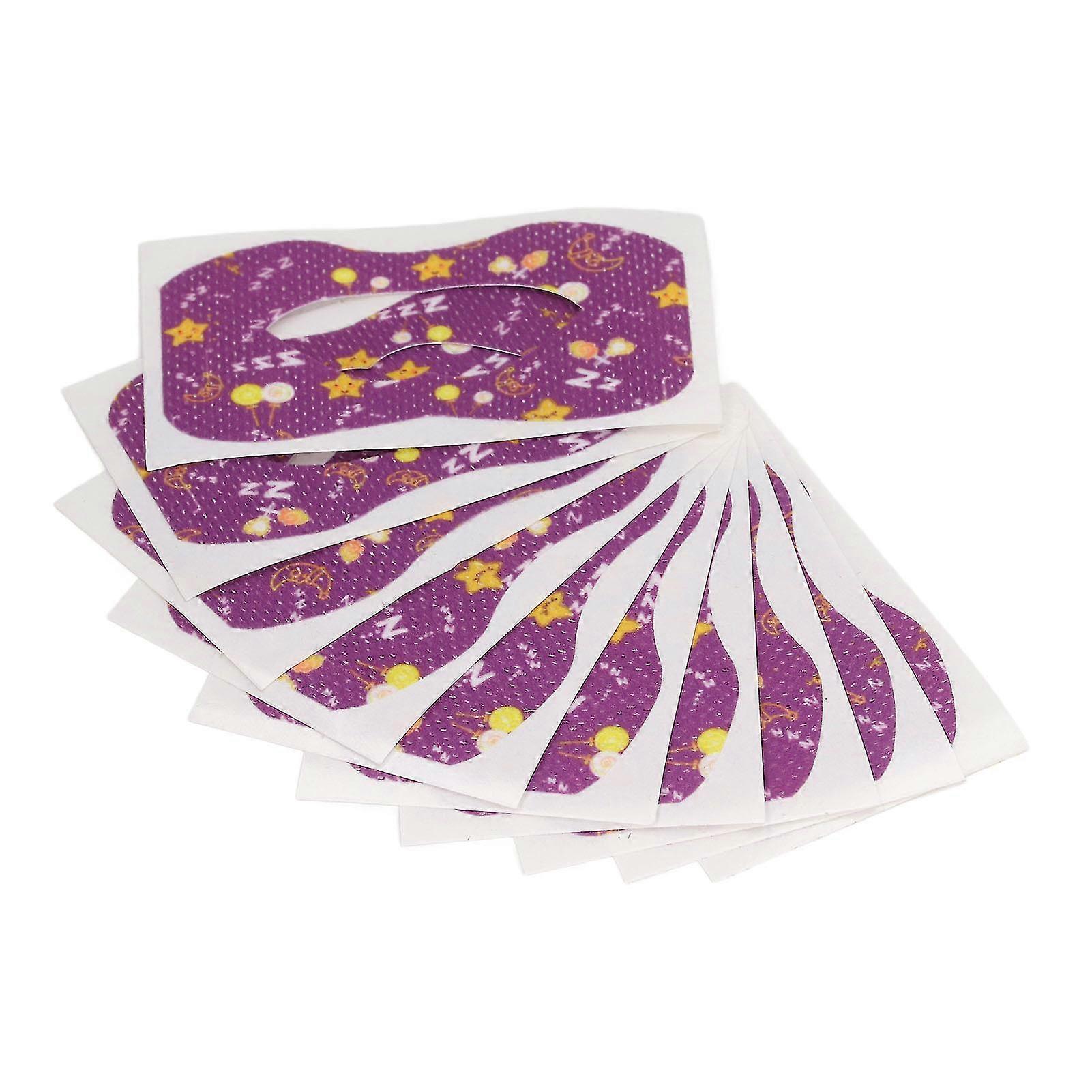 Sleep Strips for Snoring Relief and Improved Sleep Quality 30pcs Large Size Purple