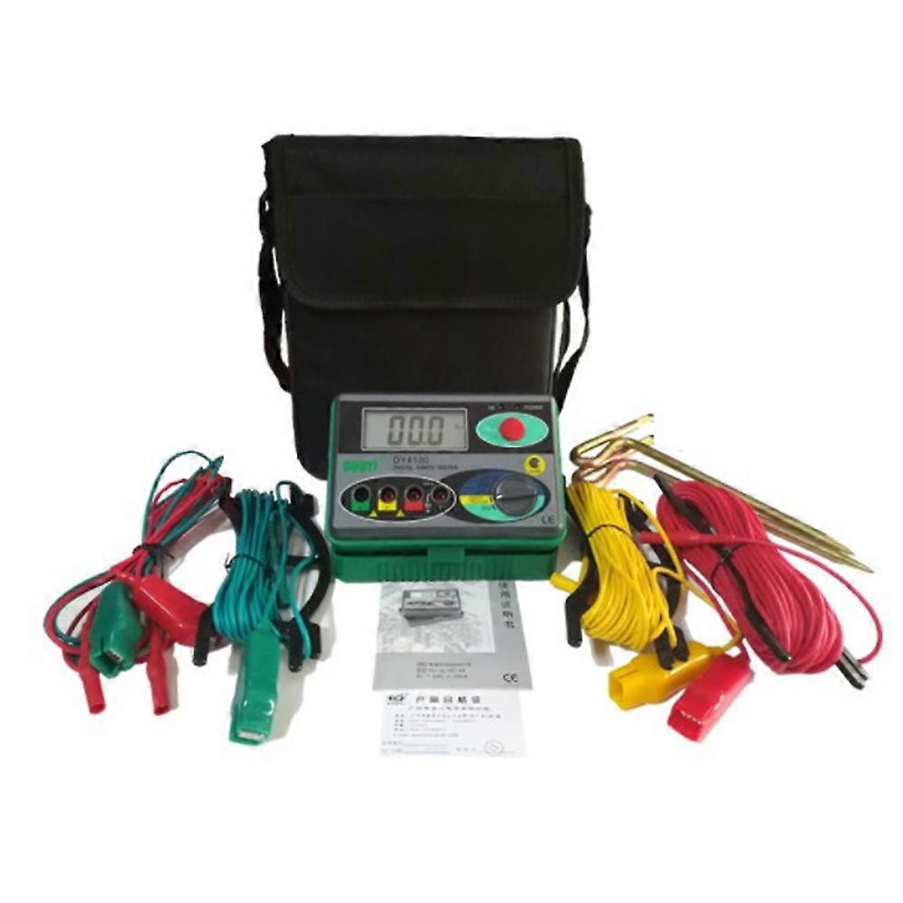 DY4100 Digital Resistance Tester Earth Ground Meter Multimeter with Higher Accuracy Inspection Tool