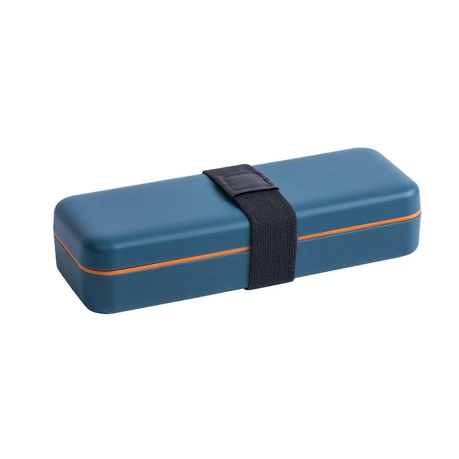 Mini Sewing Kit Double Layer PP Polyester Portable Sewing Kit Handcraft Travel Sewing Kit Mini with Black Elastic Band Dark Blue