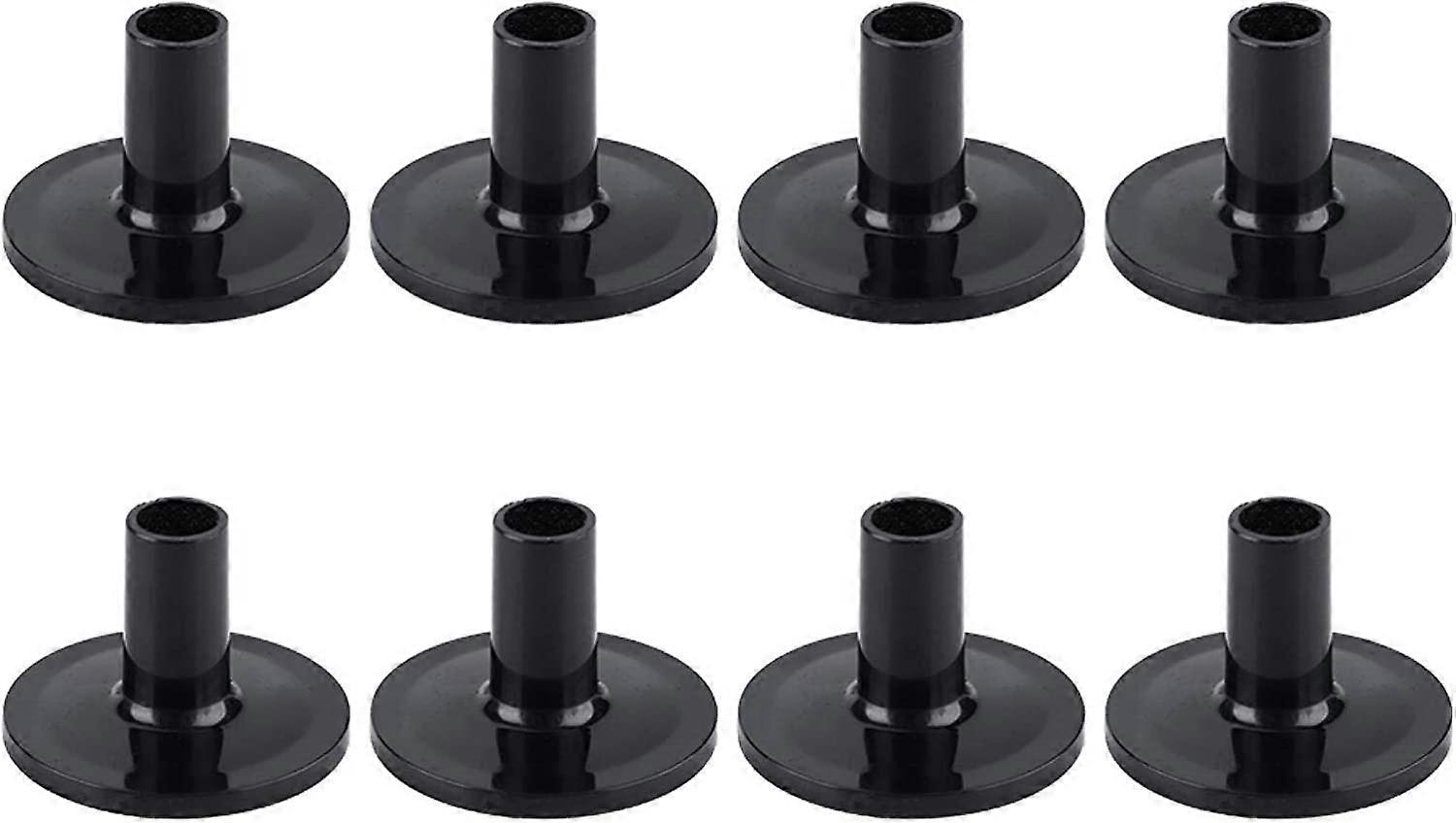 8ks pánevní kryty, černý plast s dlouhou přírubou pánevní stojan Příslušenství k hudebním nástrojům