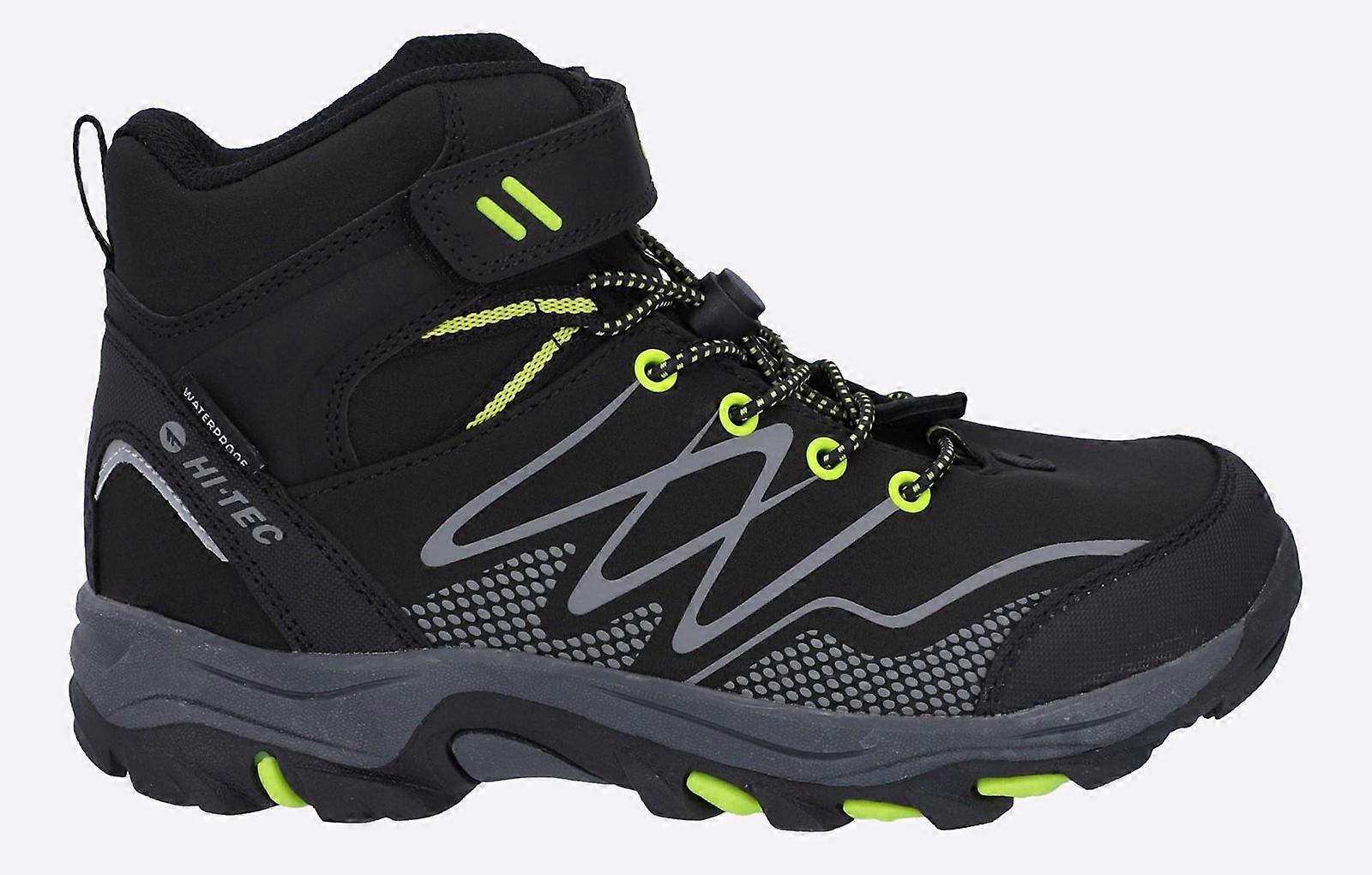 Hi-Tec Blackout WATERPROOF Junior Black/Lime