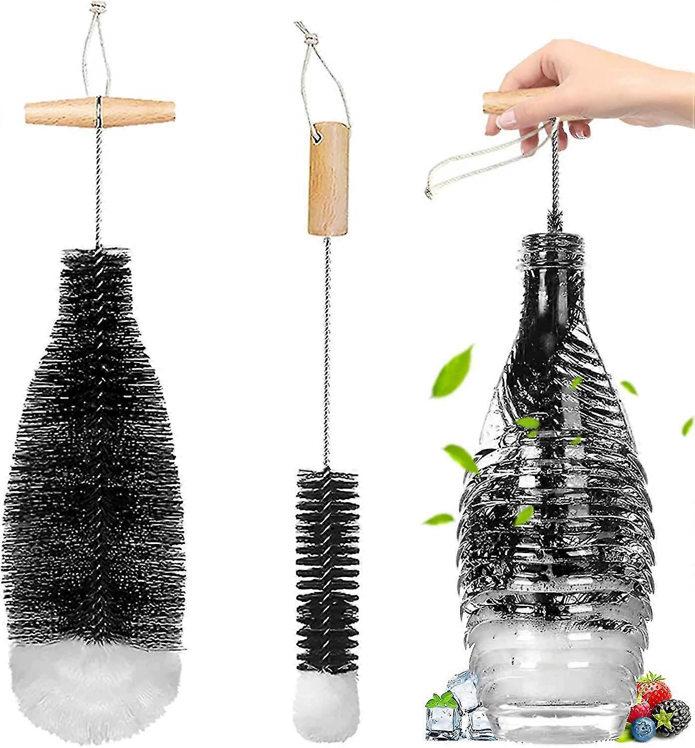 2 Pcs Bottle Brush,bubble Bottle Cleaning Brush