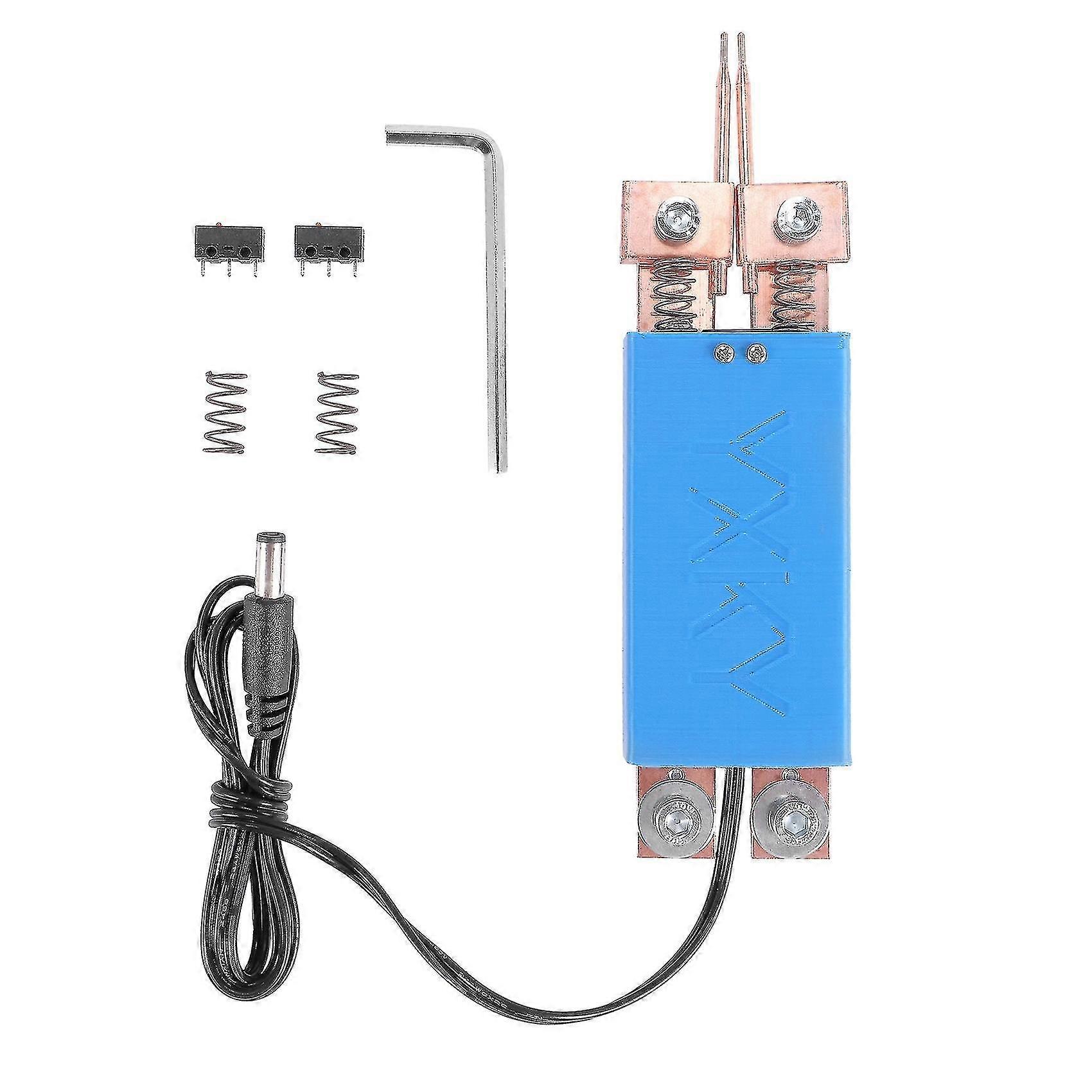 Diy Spot Welder Machine Welding Handheld Spot Welding Pen Automatic Trigger Built-in Switch Blue-Yvan