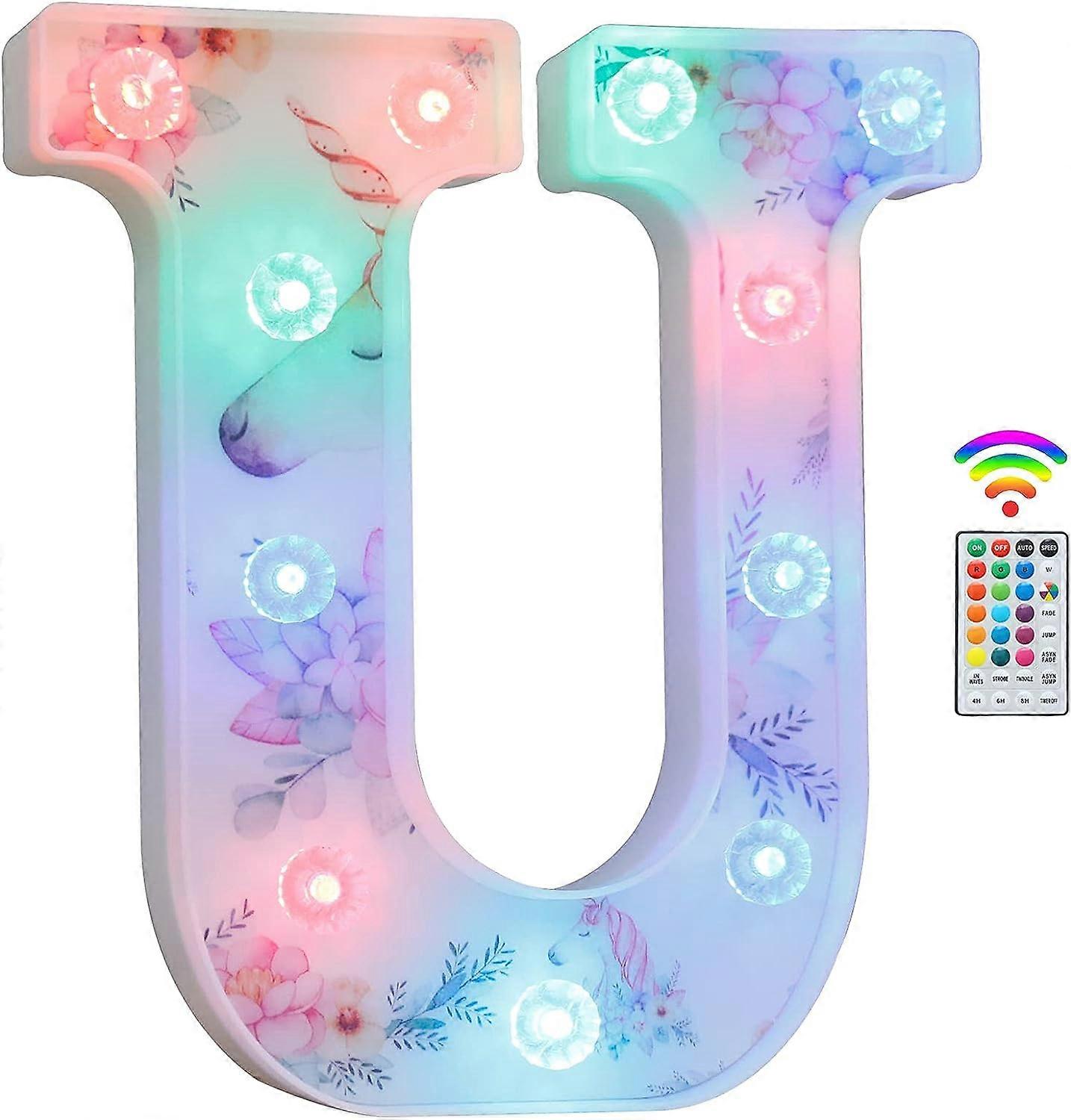 Télécommande synchrone colorée LED lettre lumière proposition numérique arrangement intérieur anniversaire décoration accessoires
