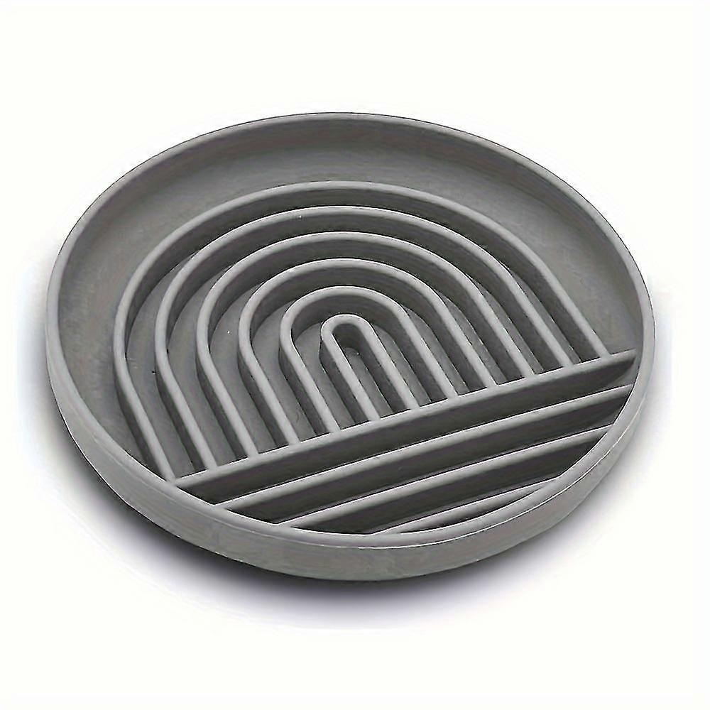 وعاء البطيء المضاد للاختناق ، وعاء لعق المصنوع من السيليكون مع كوب شفط ، طبق طعام لغز المضاد للقلب طبق وجبة خفيفة