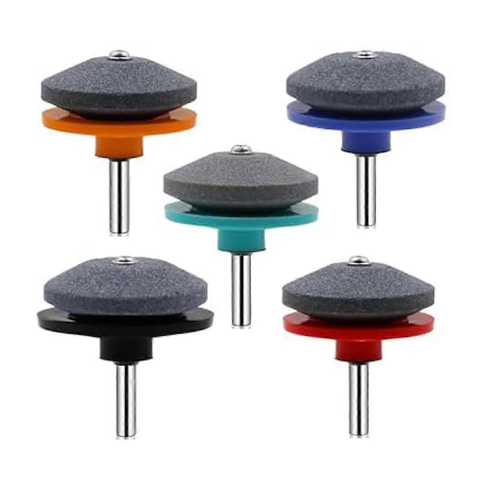 5pcs Lawnmower Dull Blade Sharpener,Lawn Mower Blade Sharpener Kits,Universal Blade Sharpeners for Lawn Mowers