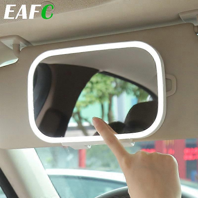 Universal car courtesy mirror, LED tactile light with variable intensity, HD sun visor, mirror