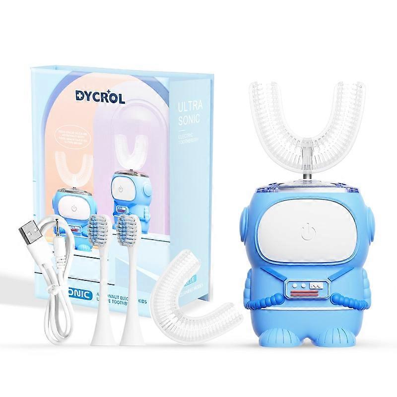 360grader U Shape astronaut for barn Sonic elektrisk tannbørste barn Intelligent automatisk USB-lading tannbleking