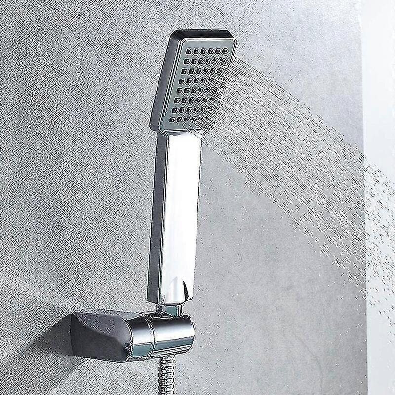 M20202 Square Hand Shower, Shower Head, Chrome, Silver