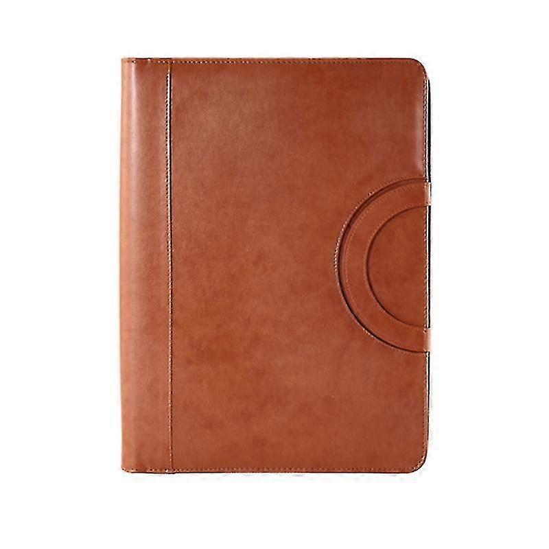 A4 Multifunctional Folder Pu piele fermoar sac pentru notebook-uri de afaceri de călătorie