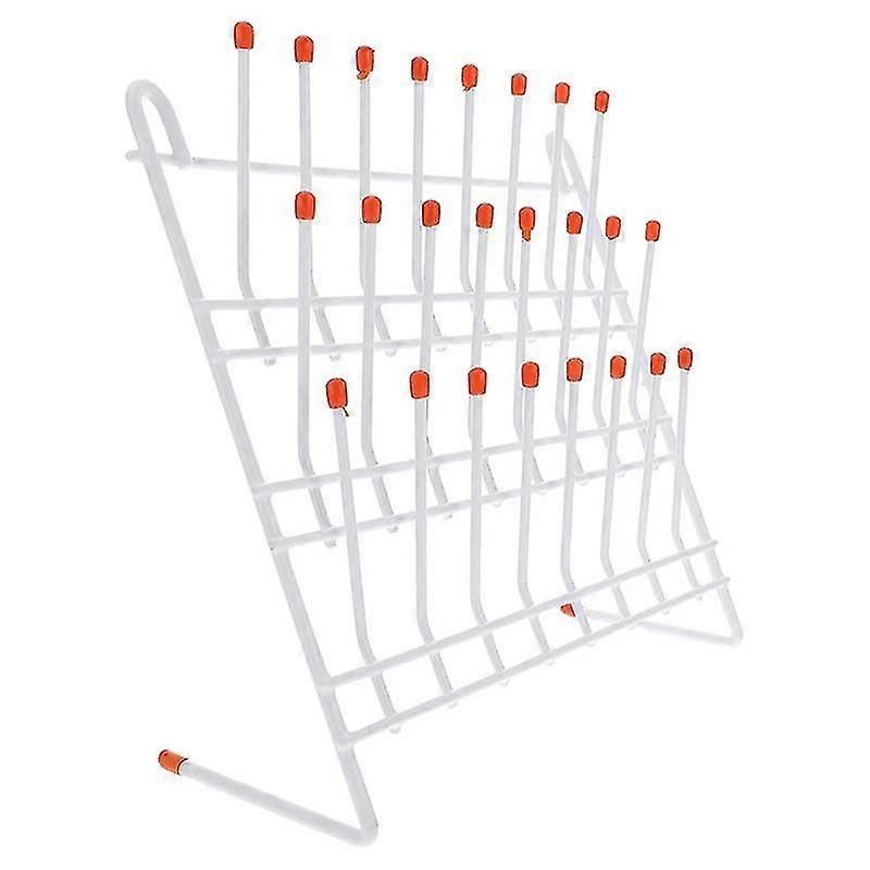 Lab Drying Rack 24 Pegs Lab Glassware Rack Wire Glassware Drying Rack Wall Mount/ Lab Glass Drying