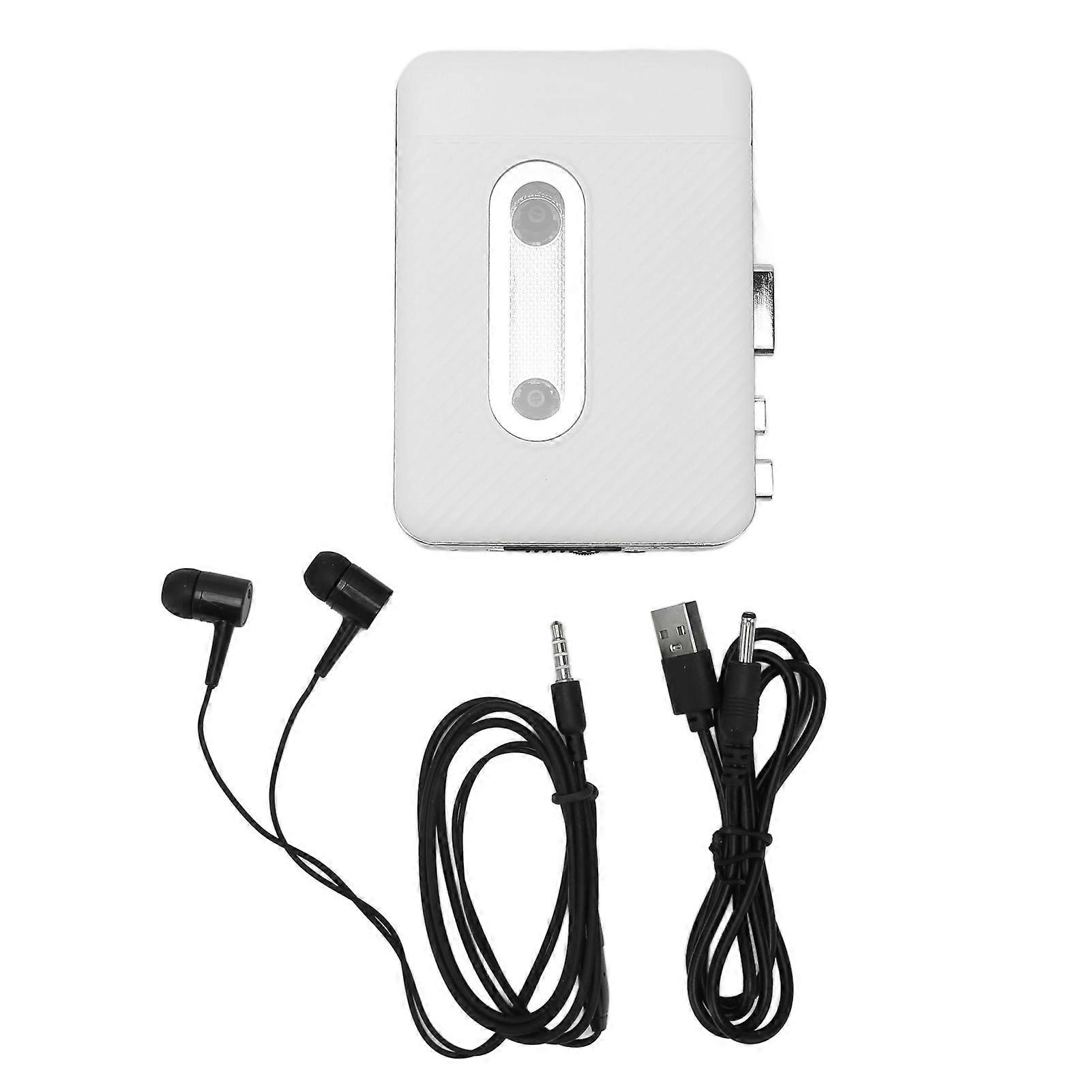 Cassette Player Retro USB Cassettes Tape to MP3 Converter Portable Pocket Tape Player with Earphone for Travel Sports NO.8687