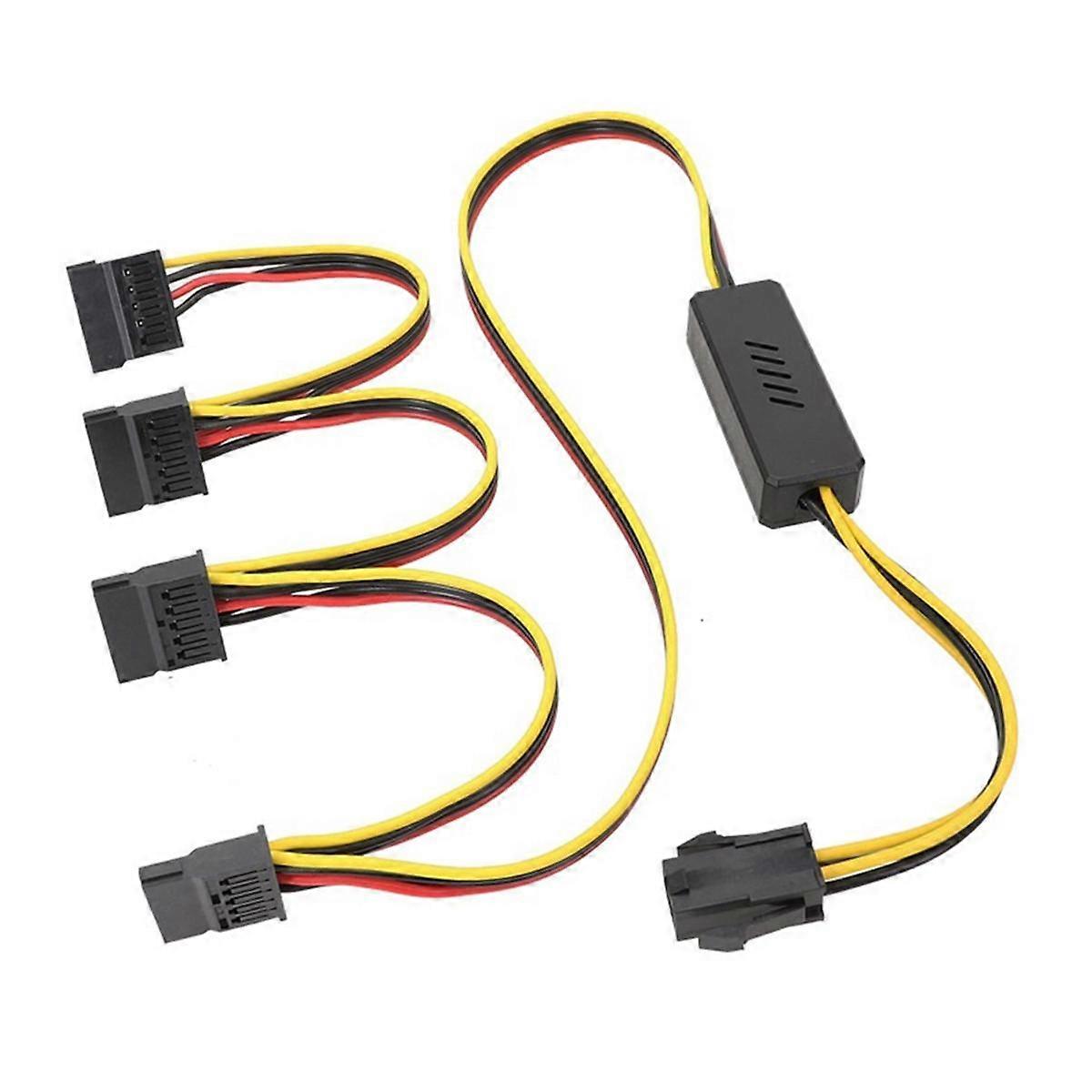 Motherboard CPU 4-Pin to Hard Drive Cable CPU 4PIN to SATA Hard Drive Power Supply Cable 12V to SAT