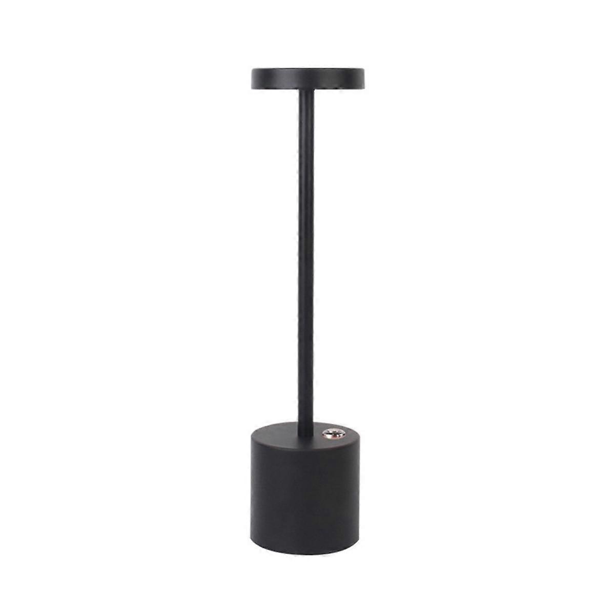 Nordic Bordlampe LED Touch Table Lampe Bar Hotel Cafe Dekoration Bordlampe USB natlys Sort