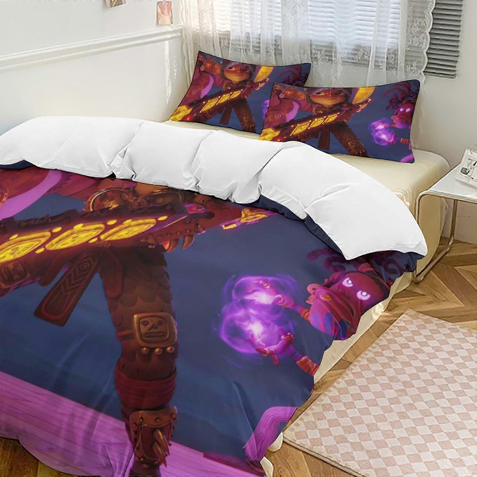 v556 مايا وذا ثري مايان ثري ووريورز طقم سريرين مزدوج 3 قطع مقاوم للبهتان ستوكات io556