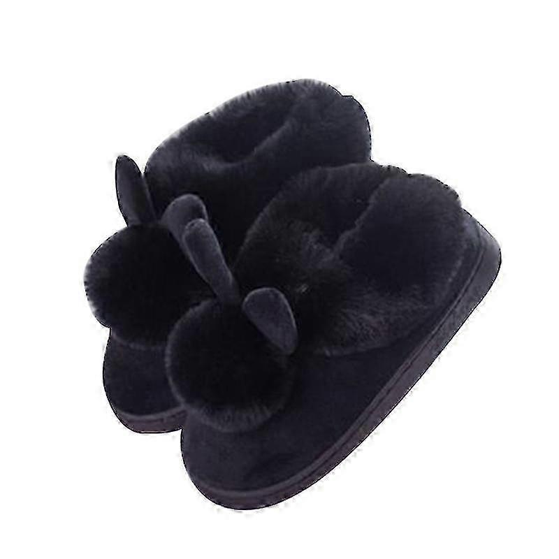 Orelhas de coelho Botas ankel de inverno para mulheres da casa