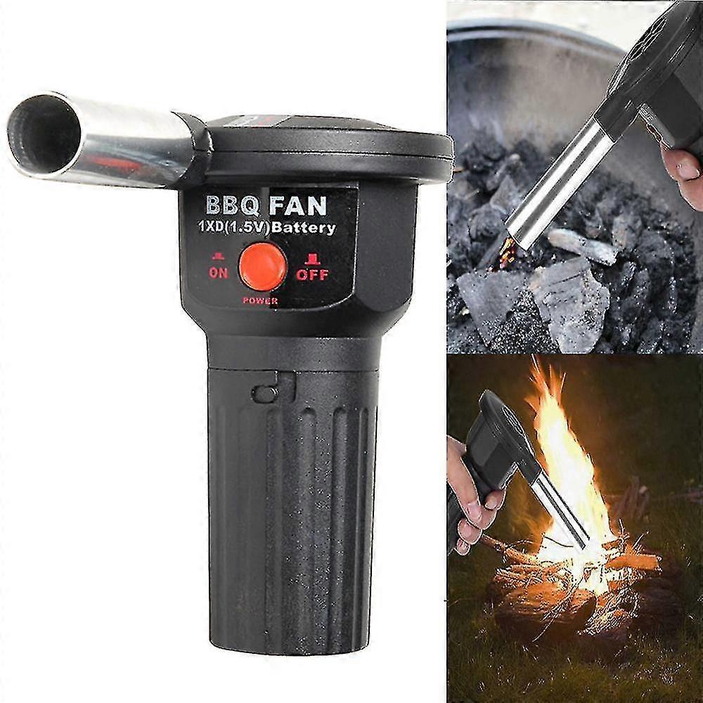 バーベキューエアブロワーハンドクランクファンバーベキューグリルファイヤーベローズツールピクニックキャンプアクセサリー電気タイプ