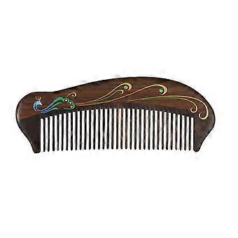 Anti Static Hair Comb - 5.12" None-Tangled Detangling Comb - Fine Tooth Natural Wooden Handmade Combs for Women and Girls