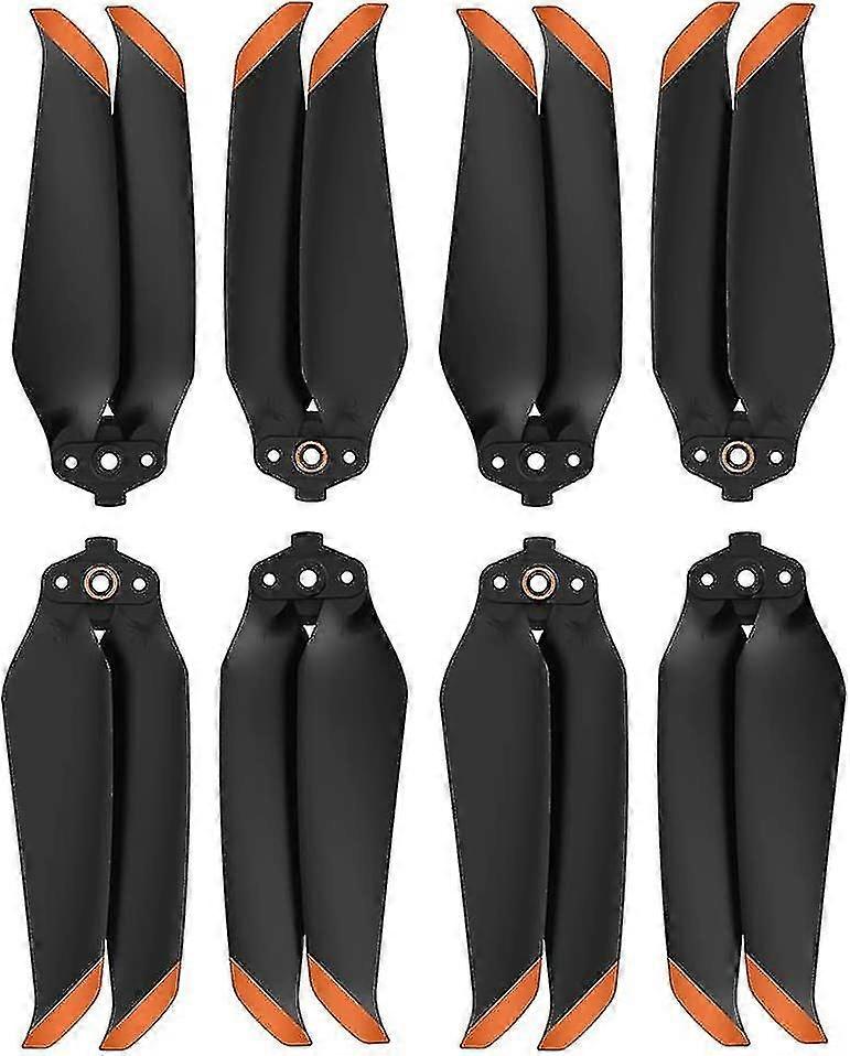 (4 Pairs Of Orange) Dji Mavic Air 2/mavic Air 2s Uav Prop Low Noise Propeller Quick Release Propelle