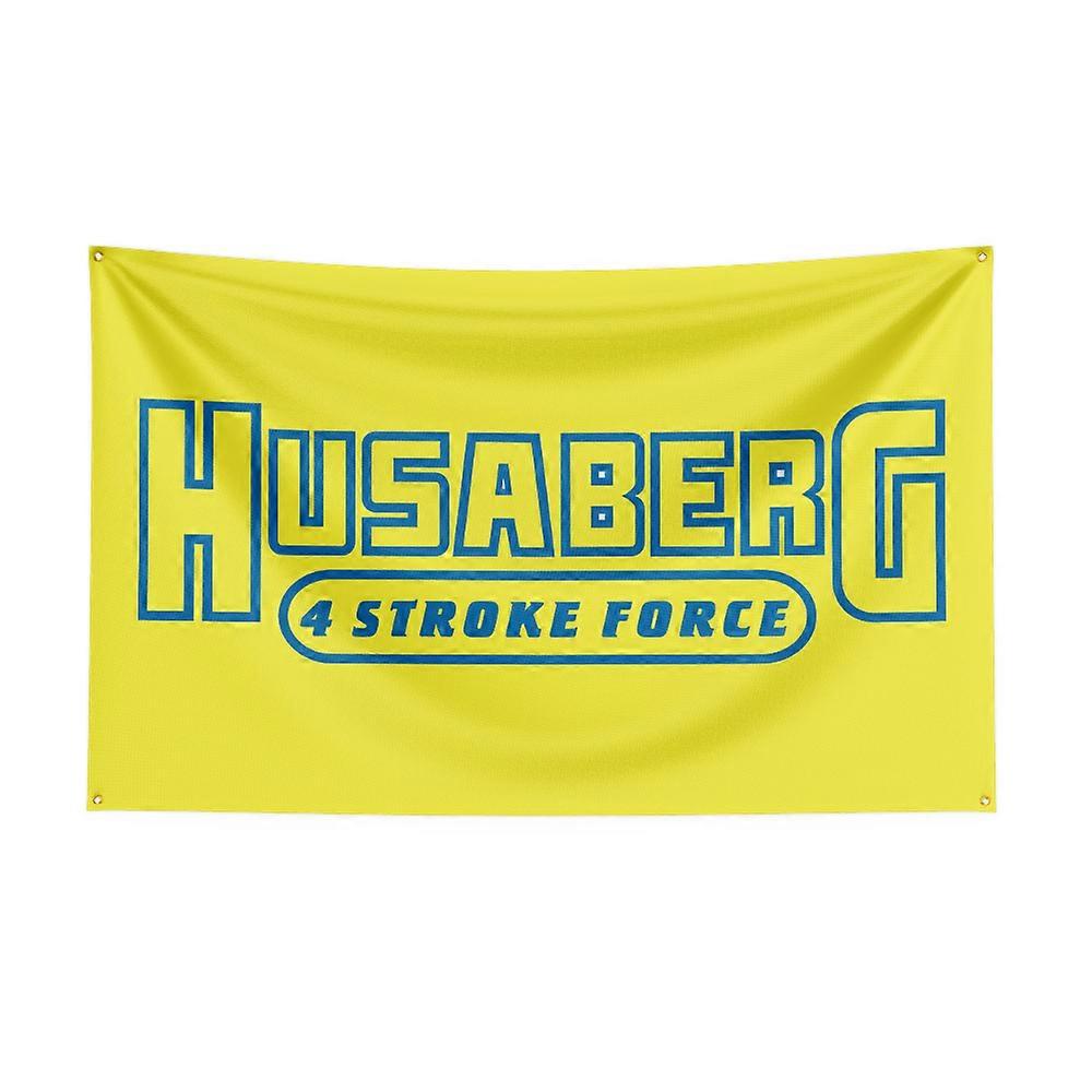 3x5 Ft Husabergs Flag Polyester Printed Motorcycle Flags for Garage Decor