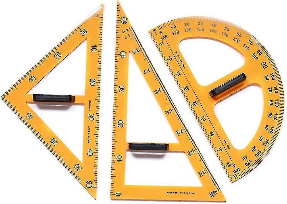 Teaching Tool Multifunction Teaching Ruler Set Triangle Protractor Measurement Ruler Tools