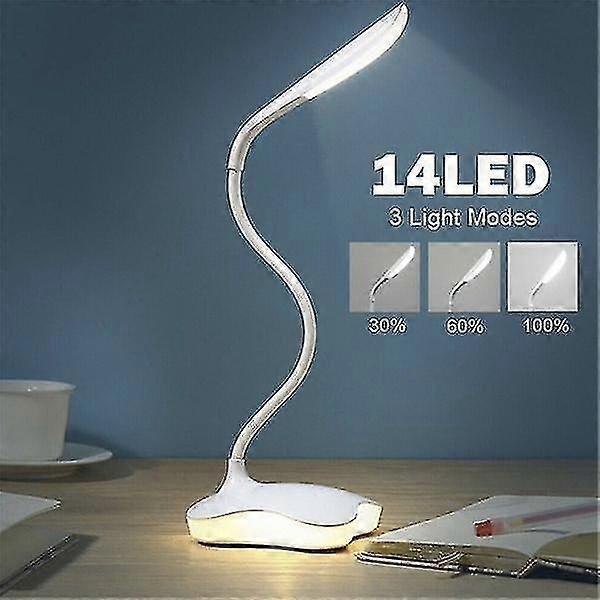 14 Led Reading Light Dimmable 3 Modes Desk Lamp