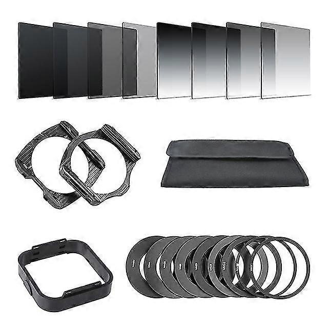 21in1 Universal Gradient Neutral Density Nd2 4 8 16 Filter Kits For Cokin P Set Slr Dslr Camera Lens Camera Photo Accessories