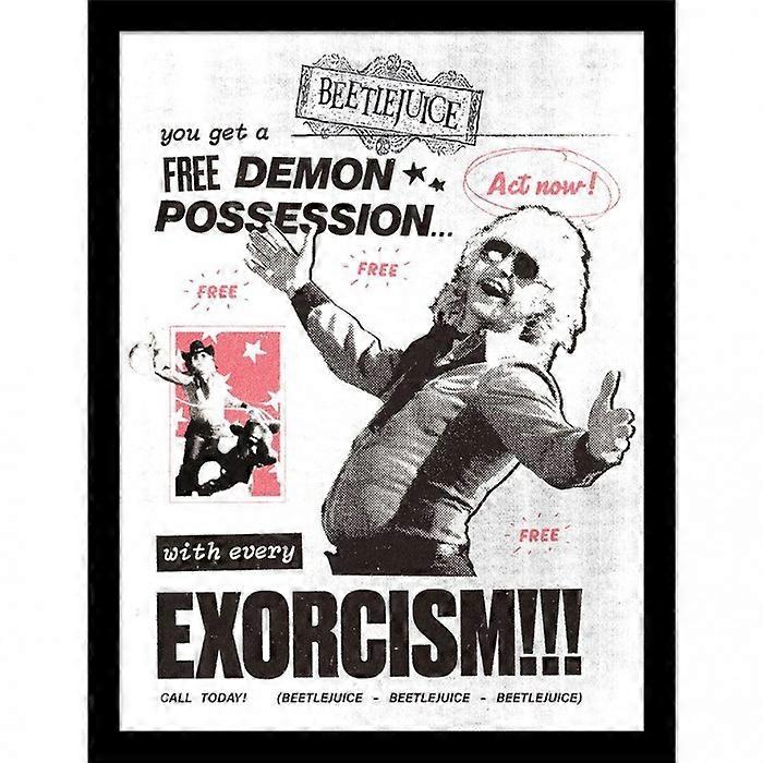 Beetlejuice Exorcism inramad affisch
