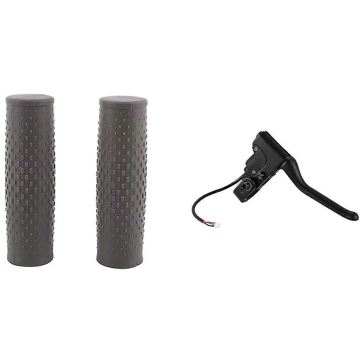 Scooter Brake Handle Brake Lever With Electric Scooter Handle Sleeve Rubber Handle Sleeve Hand Grip