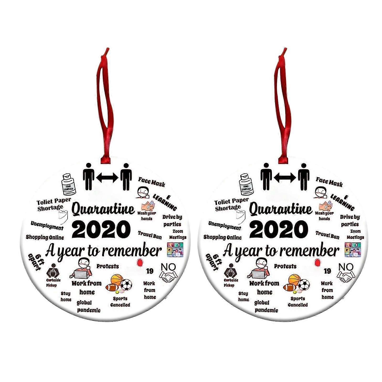 検疫装飾品2020クリスマスオーナメントの2020装飾年を思い出す