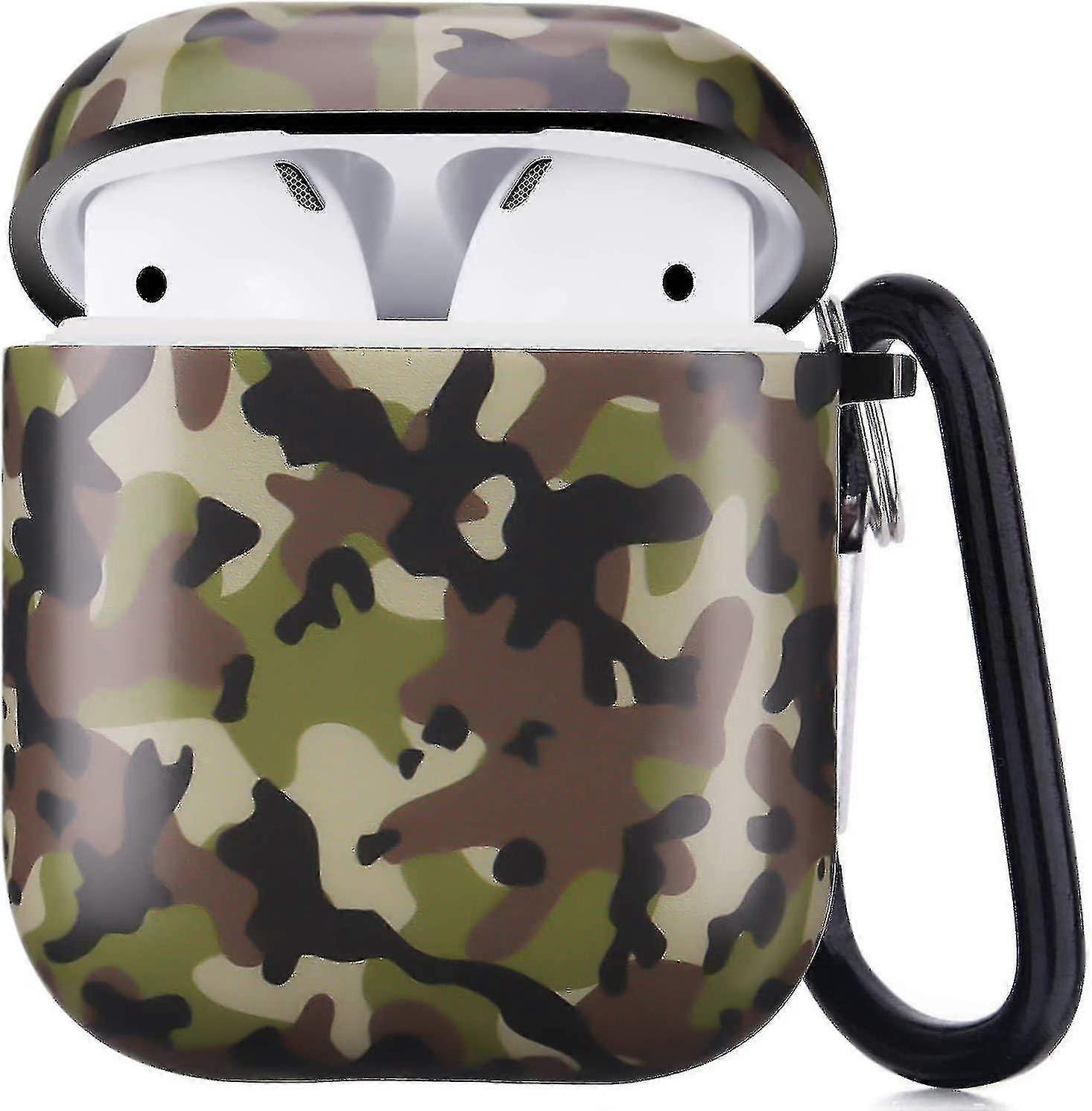 Cover For Airpods 1&2, Camouflage Print Design Shockproof Protection