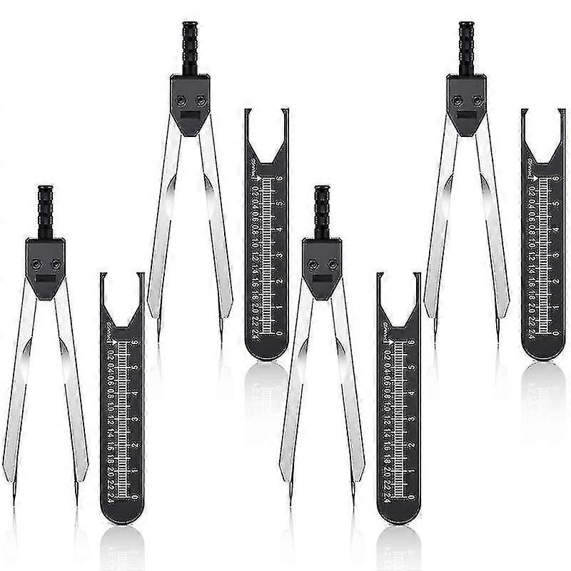 Ekg Caliper Ecg Calipers Measuring Tool With Ruler (black)
