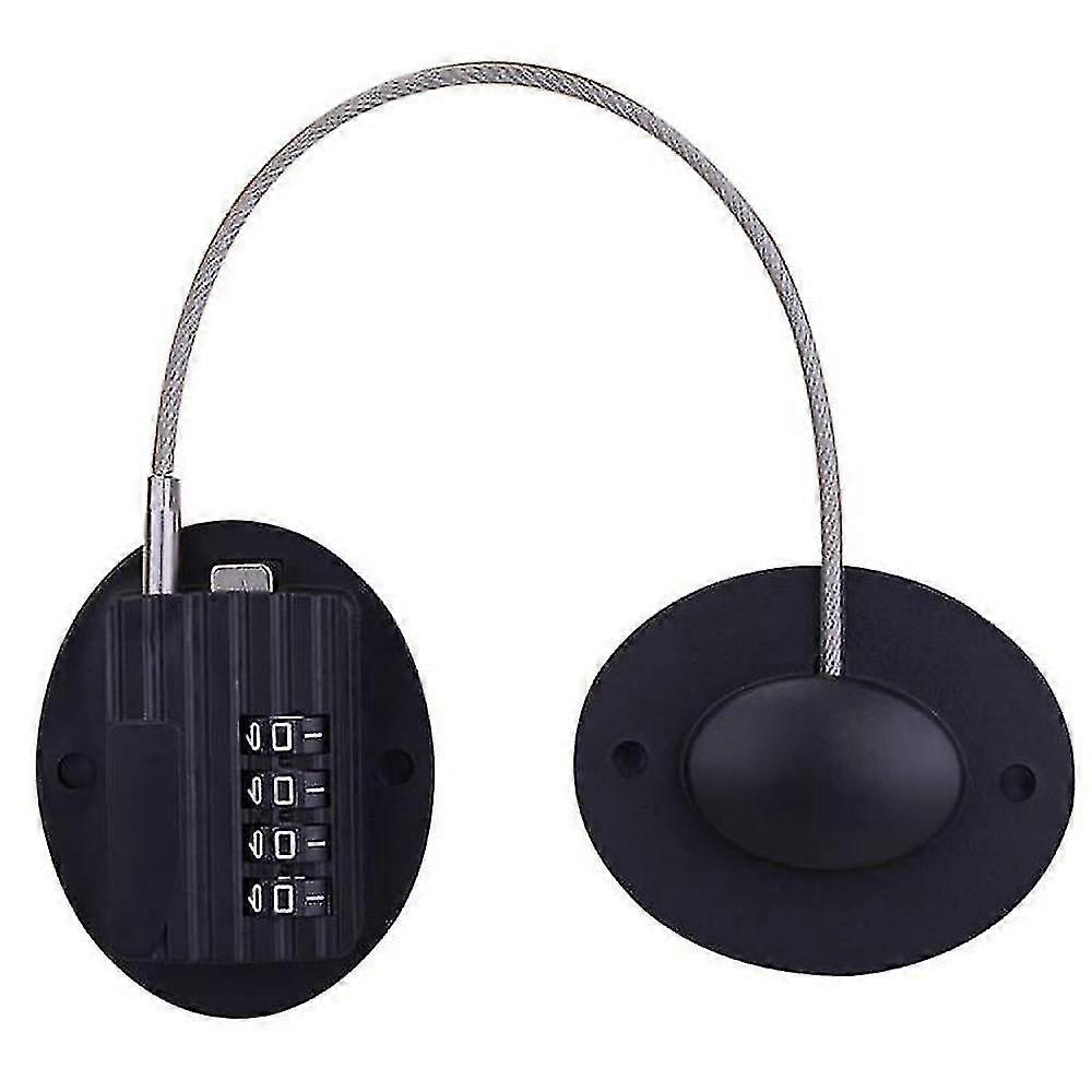 Refrigerator Lock - Heavy Duty Combination Fridge Lock(1pcs,black)