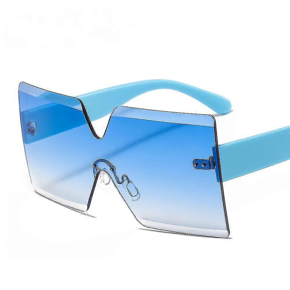 C4frameless Large Frame Personality Versatile One-piece Color Sunglasses Multicolor Fashion Ins Hot Selling Sunglassesxq-sg1486