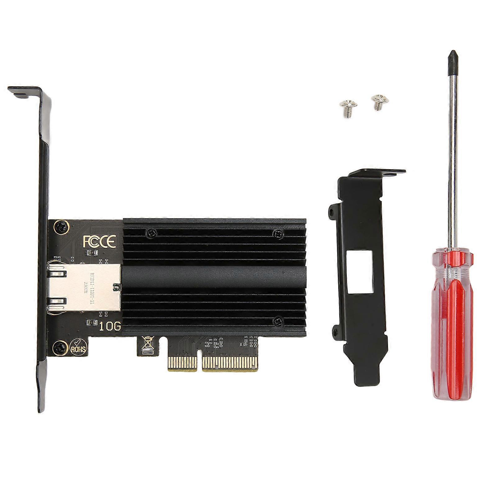 Adaptateur réseau PCIe 10G à port unique AQC113C Adaptateur réseau convergé Ethernet multifonctionnel pour bar Internet de bureau