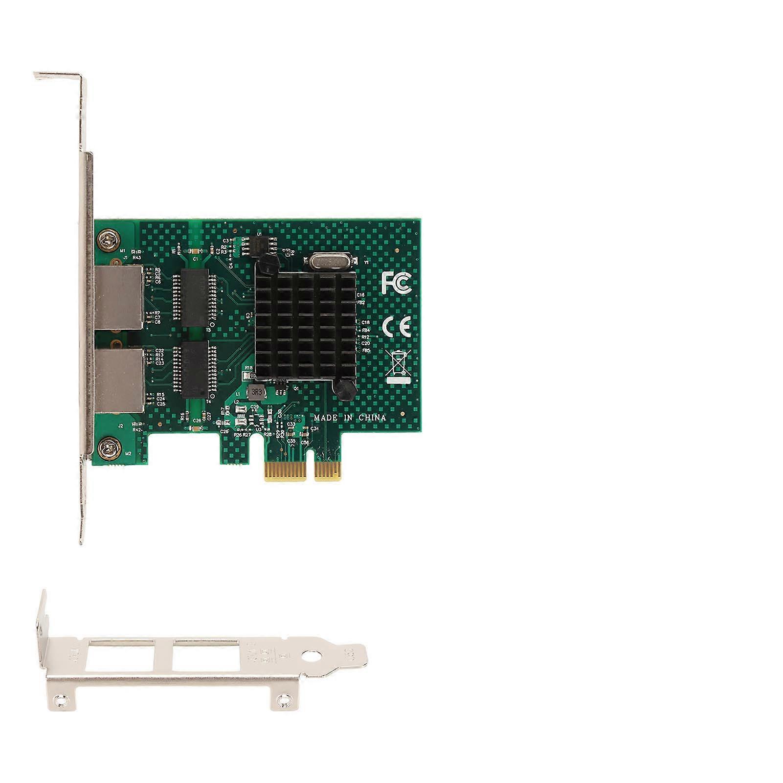 PCIE X1 Ethernet Card BCM5720 Gigabit Dual Port Copper Cable RJ45 Media Interface PCIE Network Adapter for WOL PXE VLAN