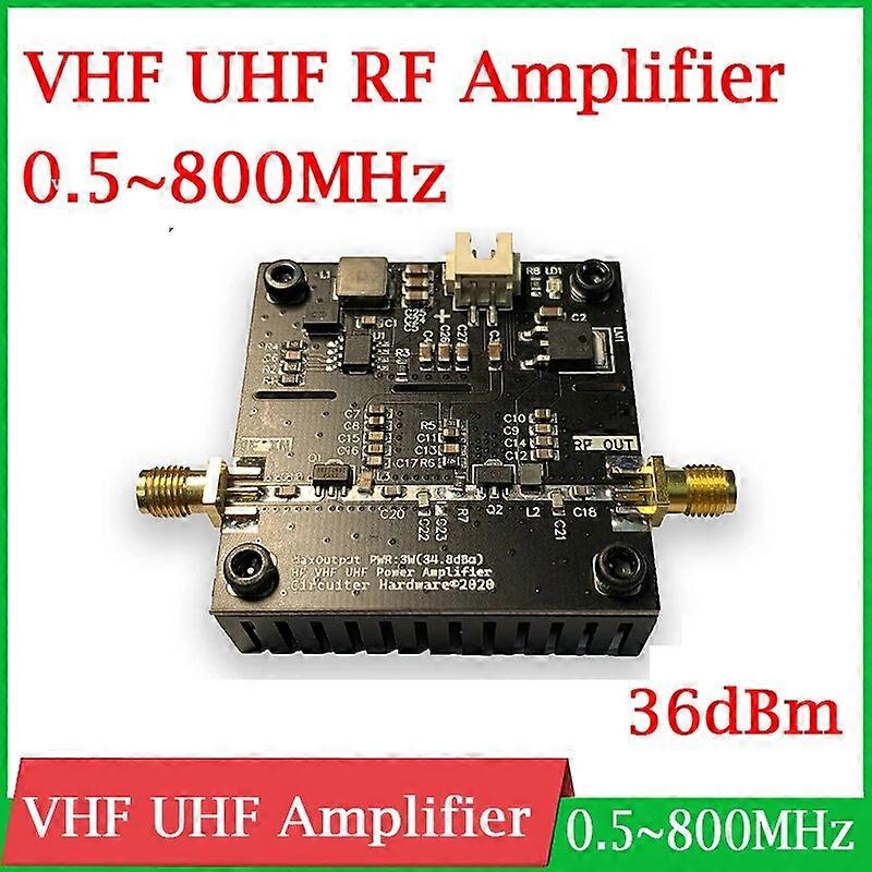 DYKB 0.5-800mhz 3W VHF UHF RF power Amplifier 36dBm FM HF transmitter Broadband For Ham Radio Walkie talkie Short wave 433M 315M