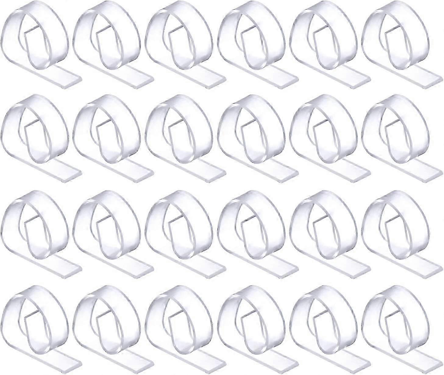 24pcs Plastic Tablecloth Clips, Clear Tablecloth Clips Holder Clips