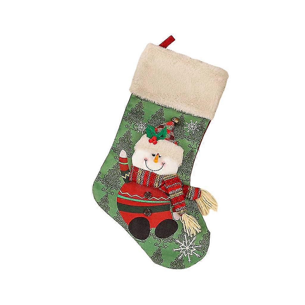 Christmas Tinplate Empty Candy Storage Container Christmas Stocking Tree