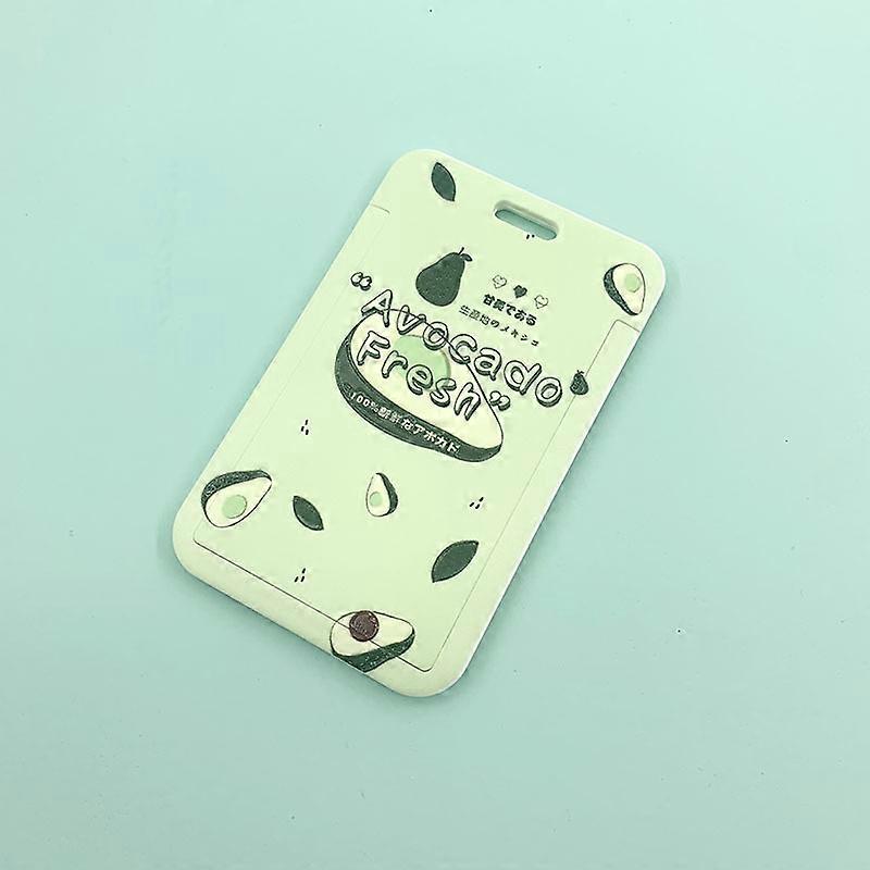Fruit Card Holder Business Badge Card Case ABS Employee Case Cover Student Lanyard ID Name Card Holder